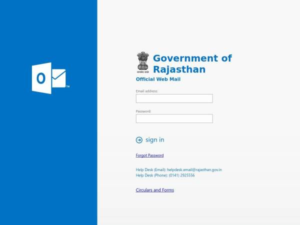 mail.rajasthan.gov.in