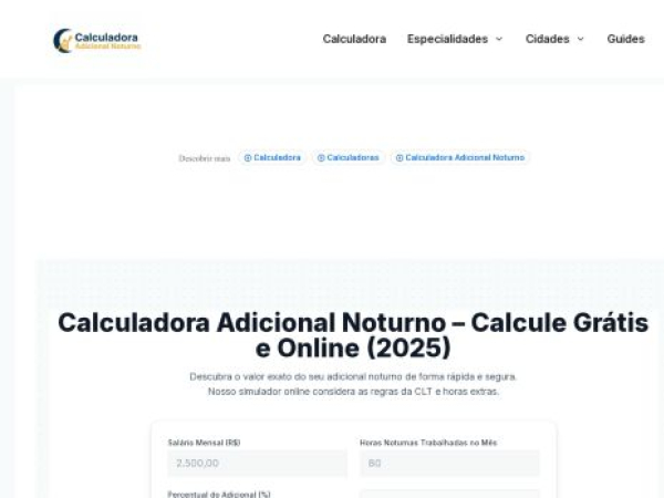 calculadoraadicionalnoturno.com
