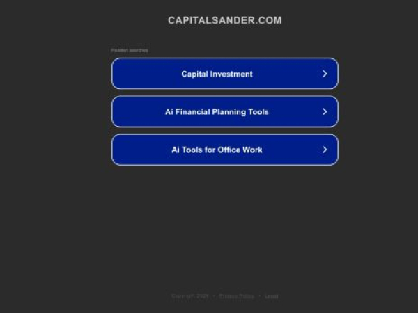 capitalsander.com