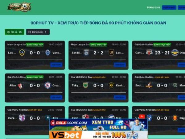 90phuttv.futbol