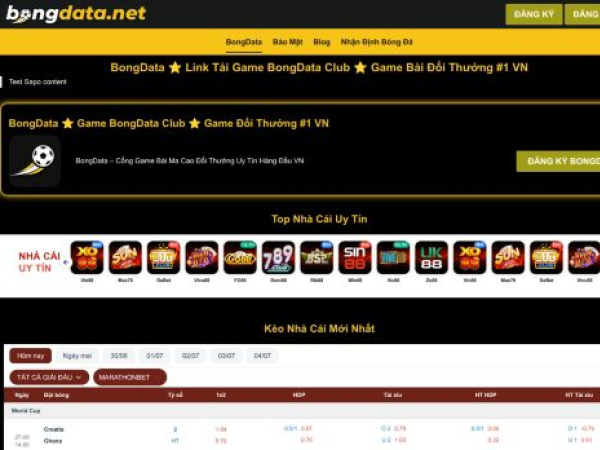 bongdata.info