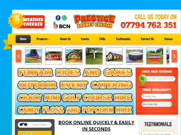 prestigebouncycastles.co.uk